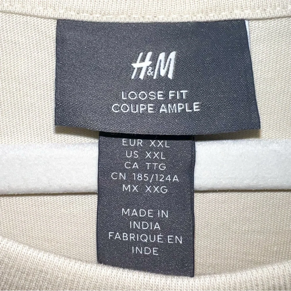 H&M Mens “Connect To Nature” Loose Fit T-Shirt, Size XXL - Picture 3 of 10